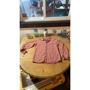 Woolrich Women's Small Burnt Orange Long Sleeved Button Down Shirt